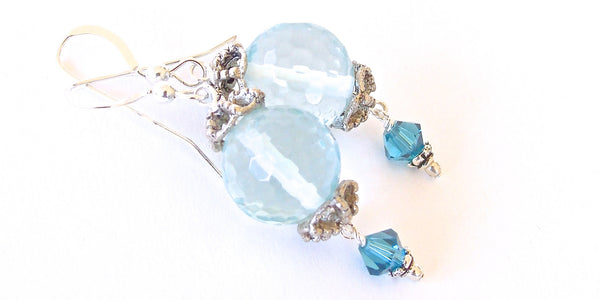 Aqua Blue Earrings