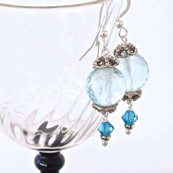 Aqua Blue Earrings