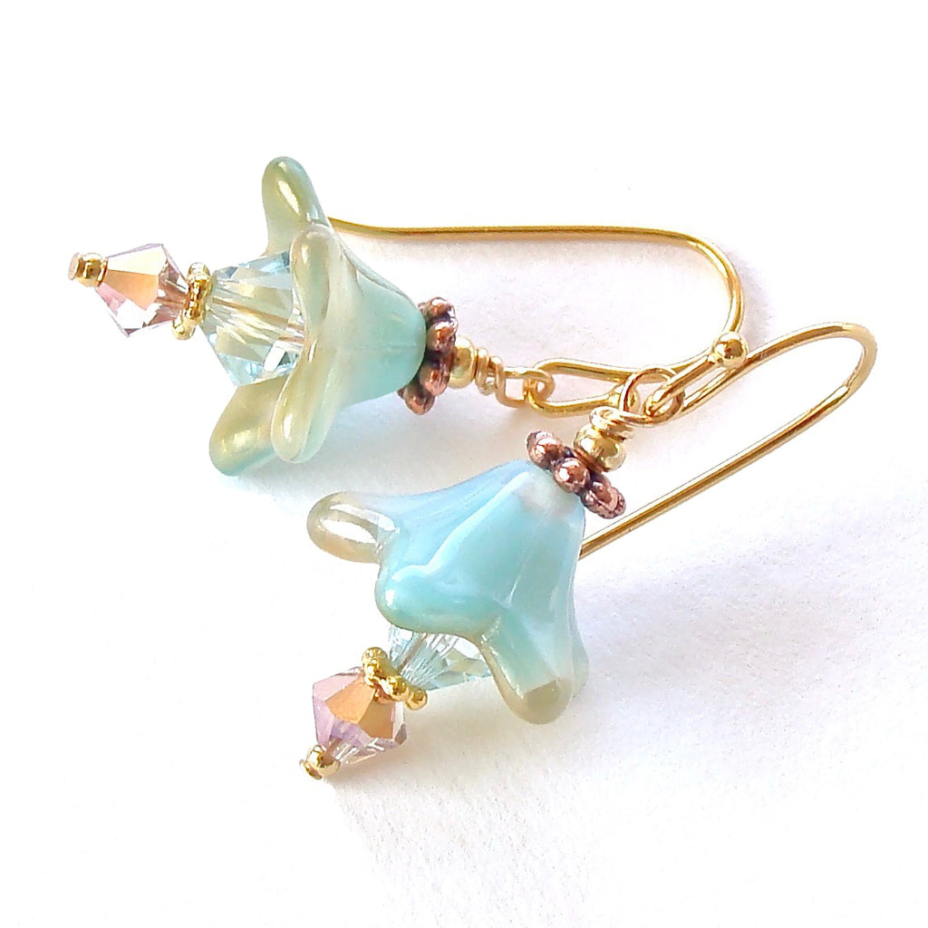 Aqua Earrings