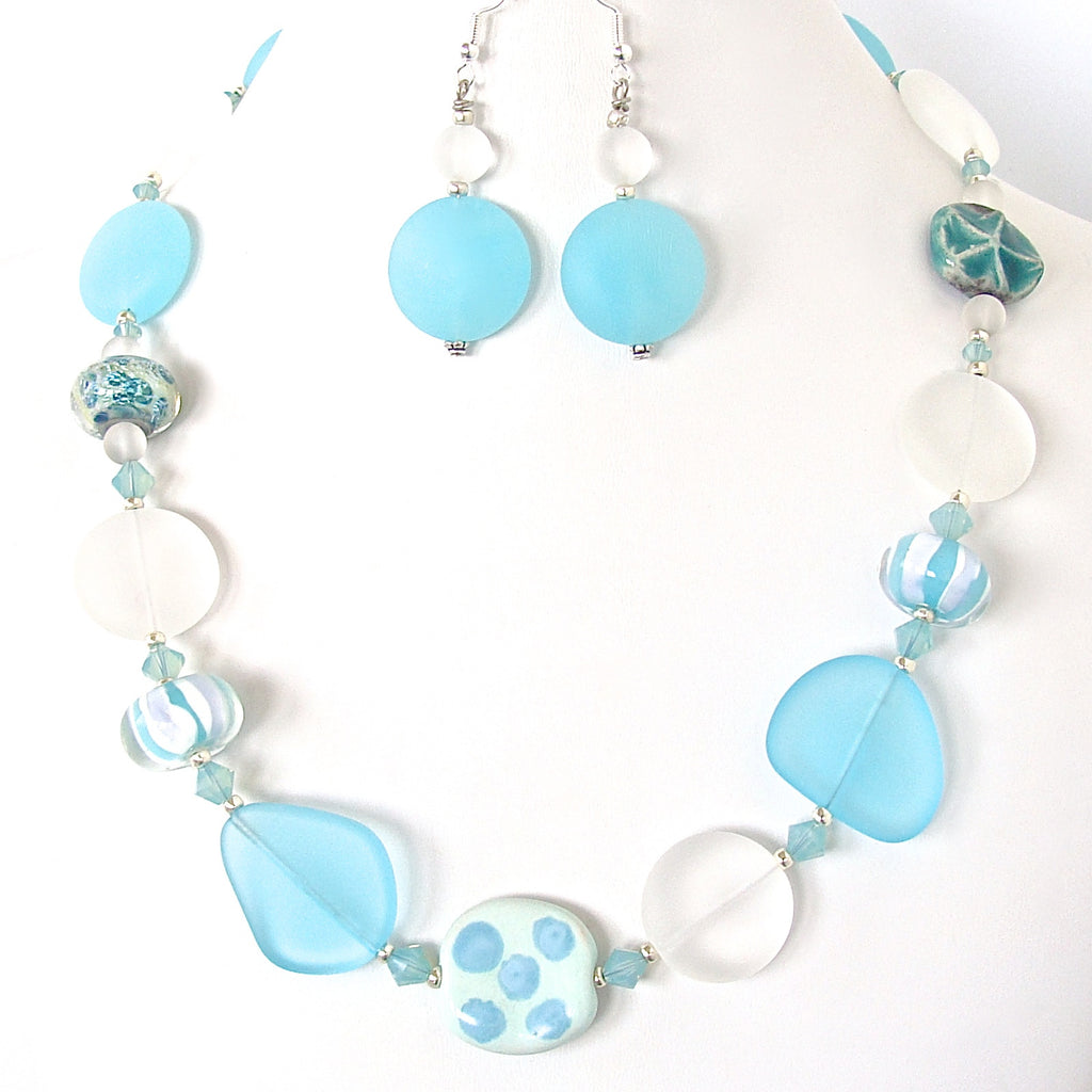 Aqua necklace