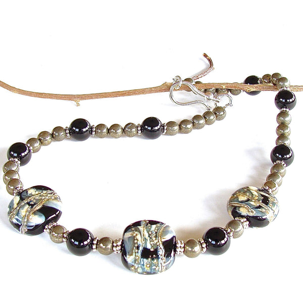 Art Glass and Hematite Jewelry