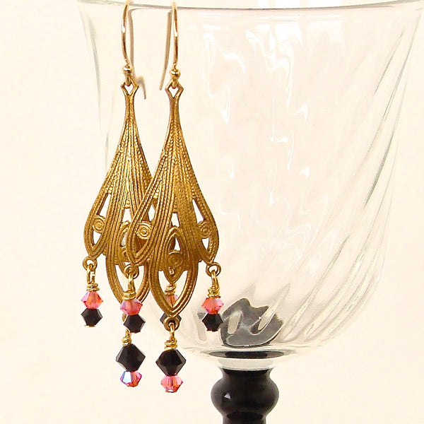 Art Deco Chandelier Earrings