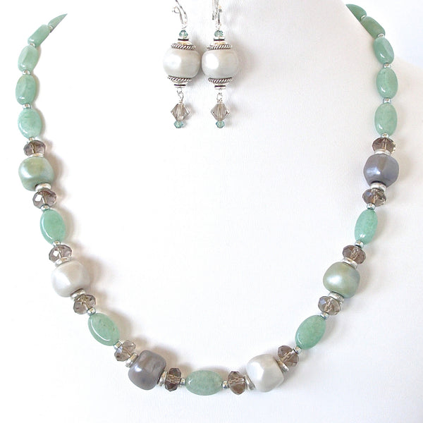 Aventurine Necklace Set