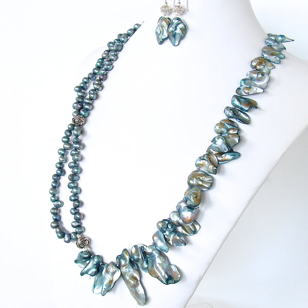 Sirene: Ocean Inspired Pearl Statement Necklace