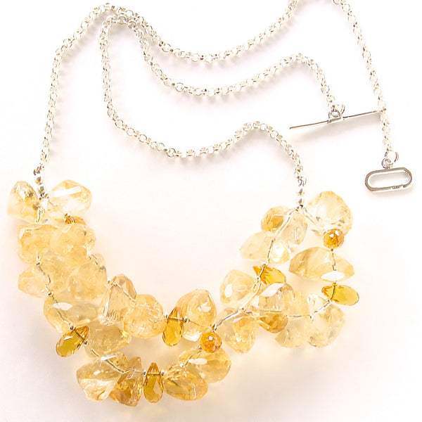 Beaded Citrine Necklace