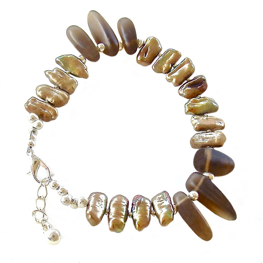 Beaded bracelet army green accessory