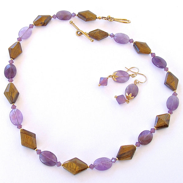 Zenith: Handmade Amethyst Necklace Set