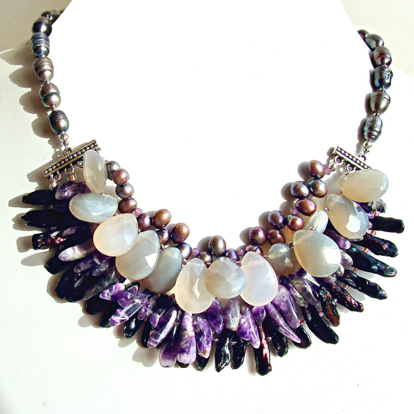Bib statement necklace