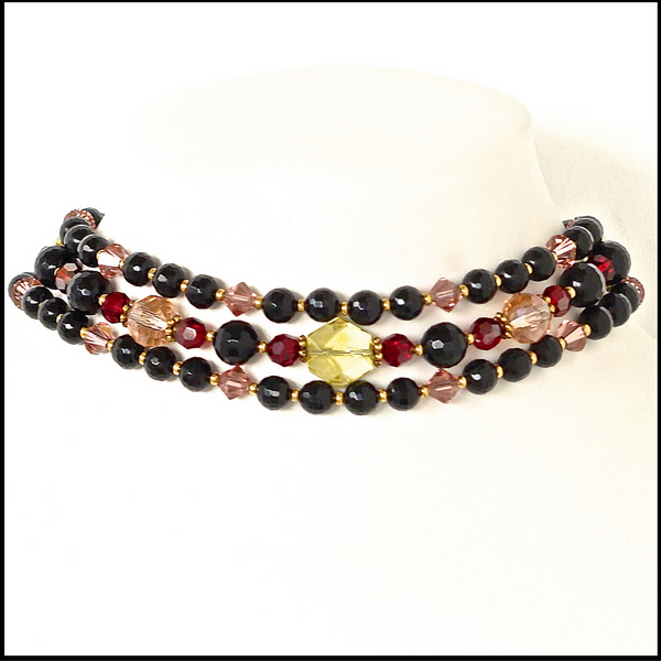 Black Beaded Choker