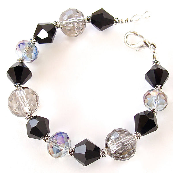 Black crystal bracelet