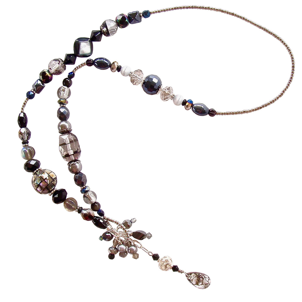 Black and White Bead Necklace