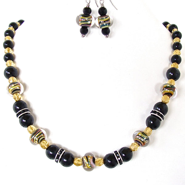 Black stone jewelry