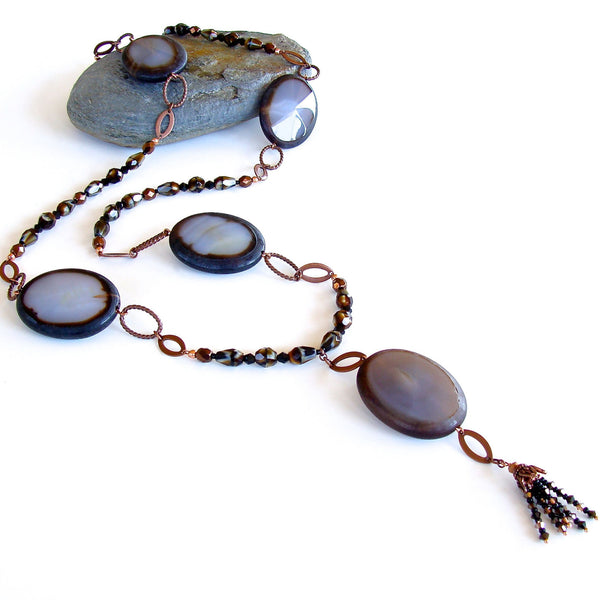 Blue Agate Necklace