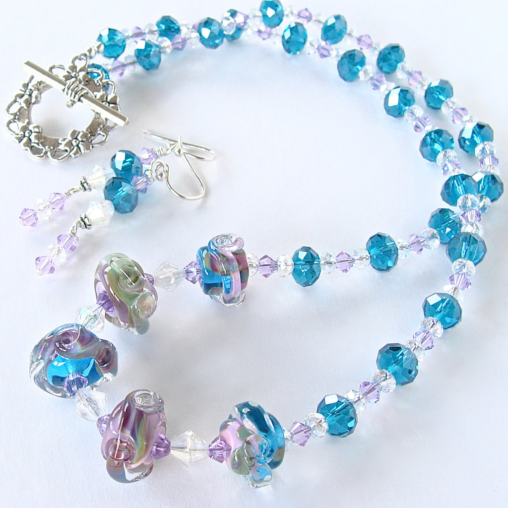 Persuasion: Blue Crystal Necklace Set