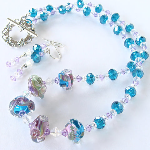 Persuasion: Blue Crystal Necklace Set