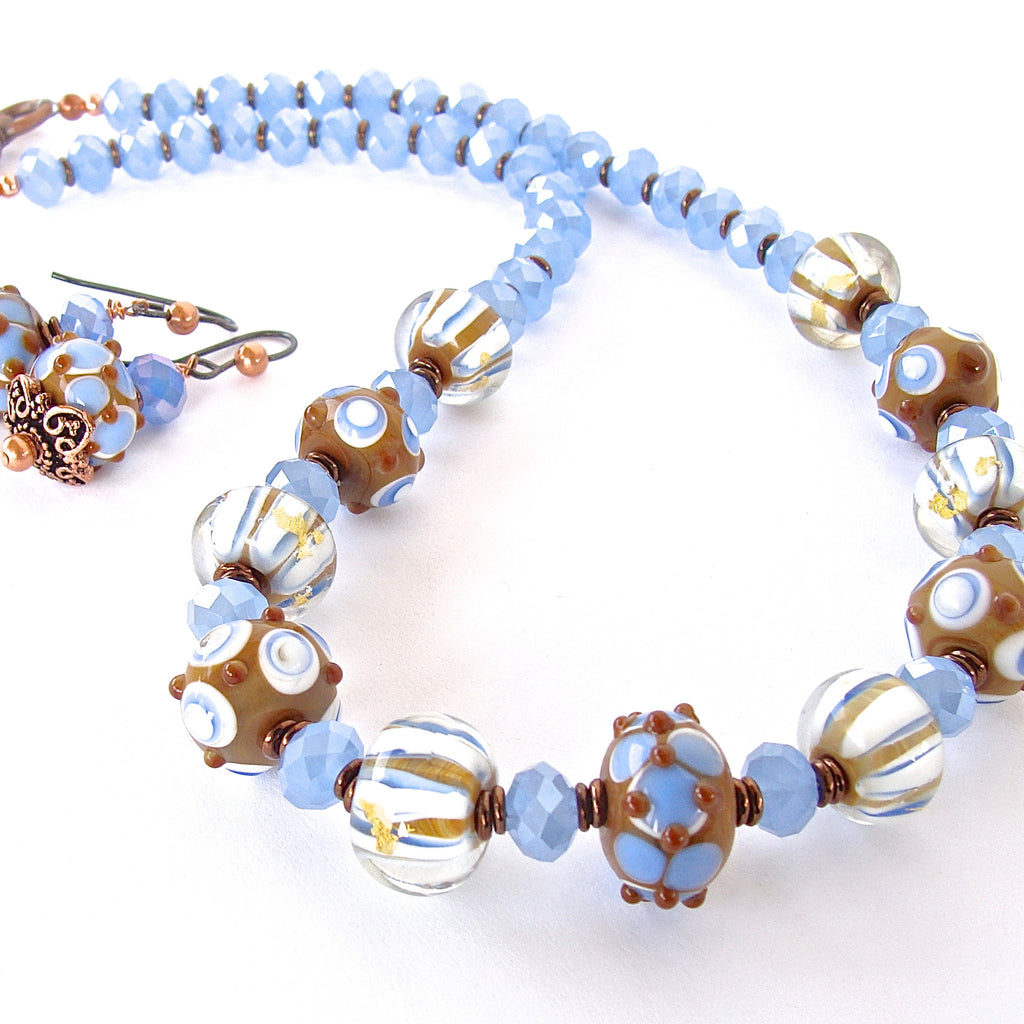 Dulce: Blue and White Necklace