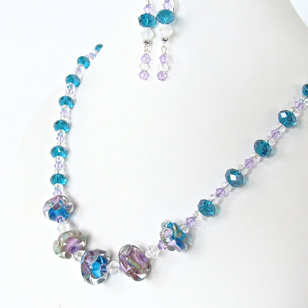 Persuasion: Blue Crystal Necklace Set