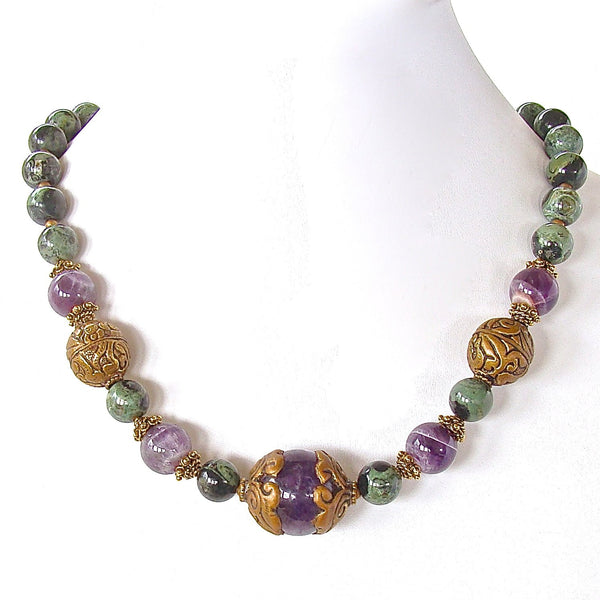 Boho Amethyst Necklace