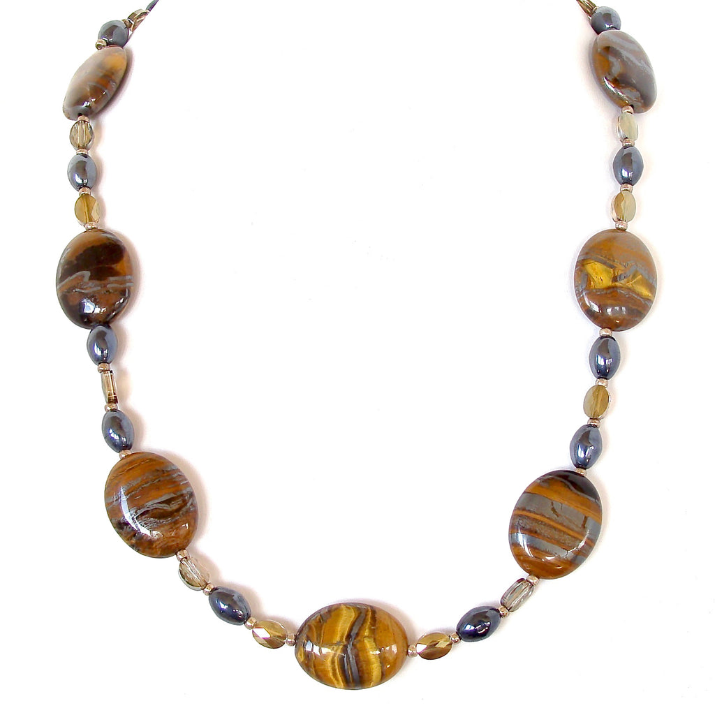 Brown Gemstone Necklace