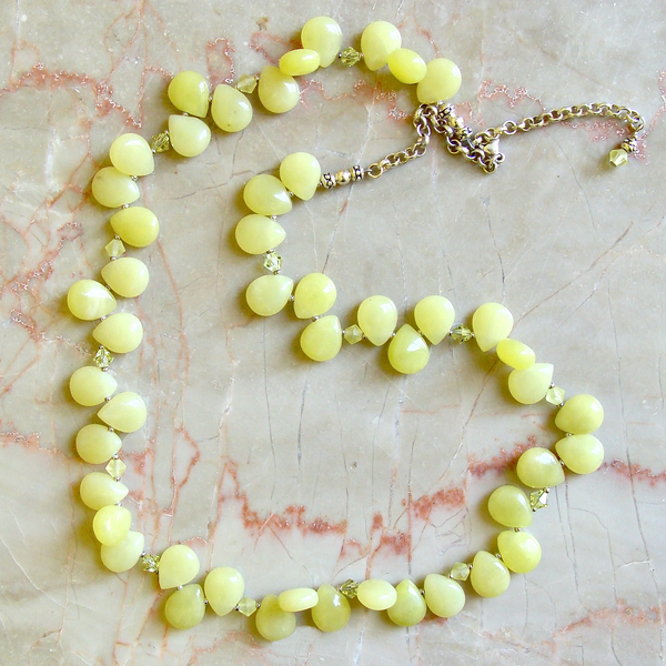 Chartreuse necklace