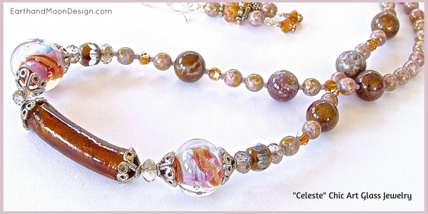 Chic Handmade Art Glass Jewelry