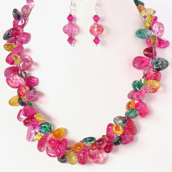 Chunky Gemstone Necklace Set