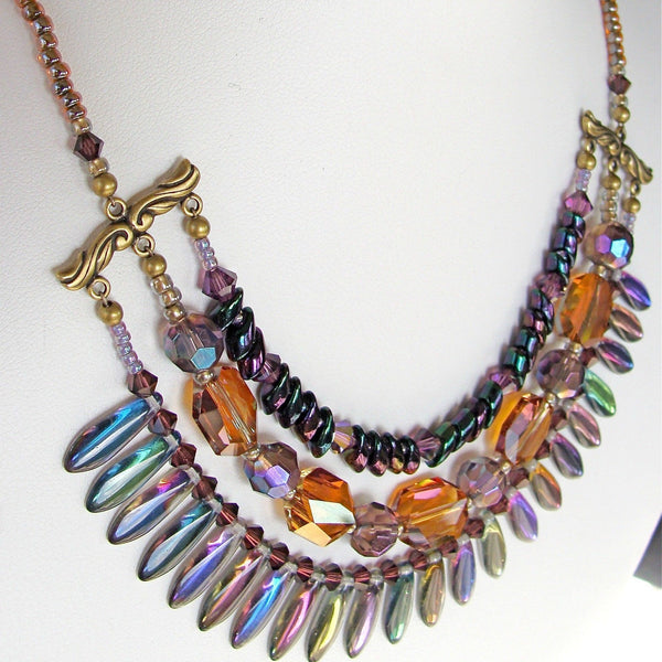 Fireworks: 17" Crystal Collar Necklace