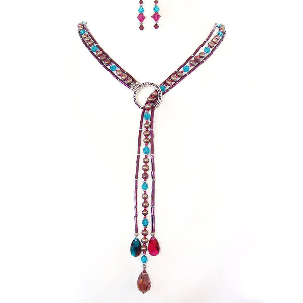 Crystal Lariat Necklace