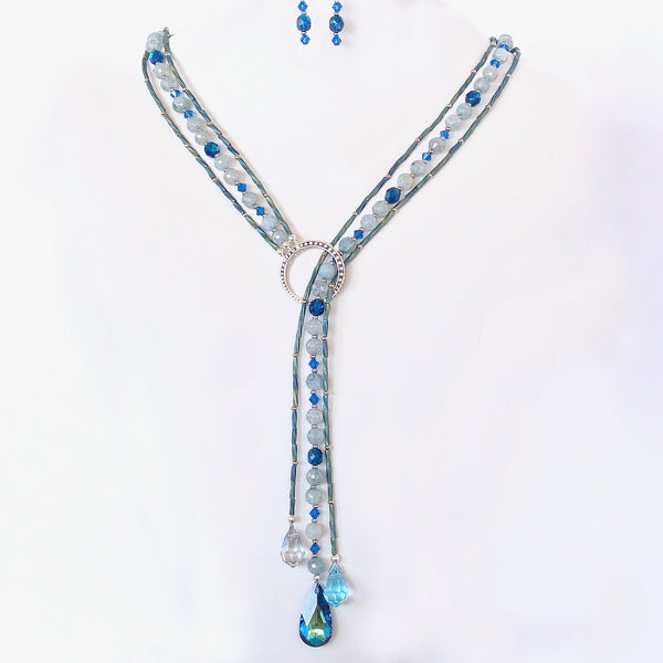 Crystal Lariat Necklace