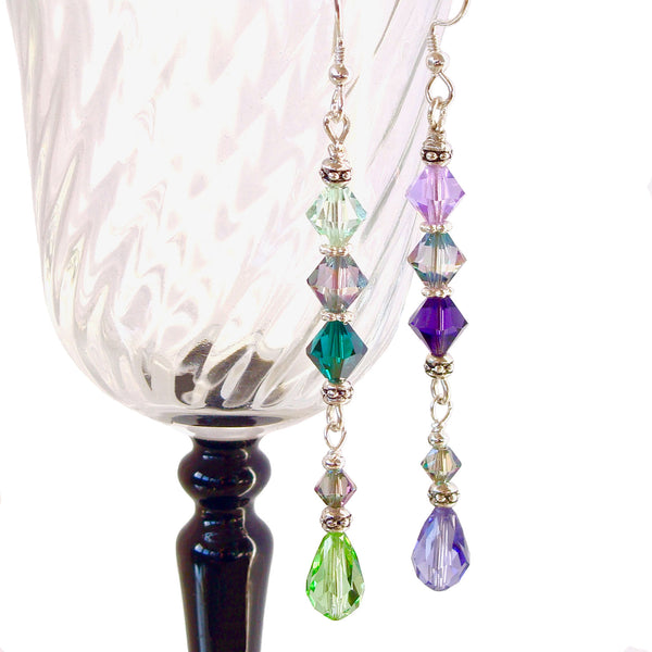 Crystal dangle earrings