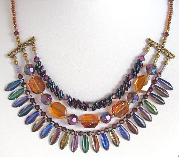 Fireworks: 17" Crystal Collar Necklace