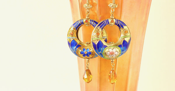 decorative hoop earrings