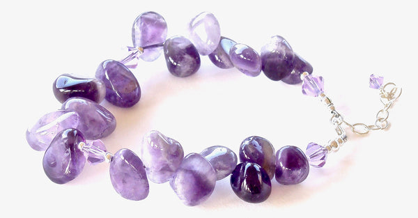 February birthstone bracelet