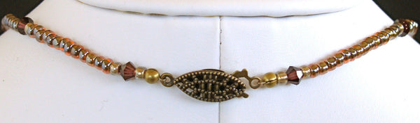 Fireworks: 17 inch Crystal Collar Necklace Clasp