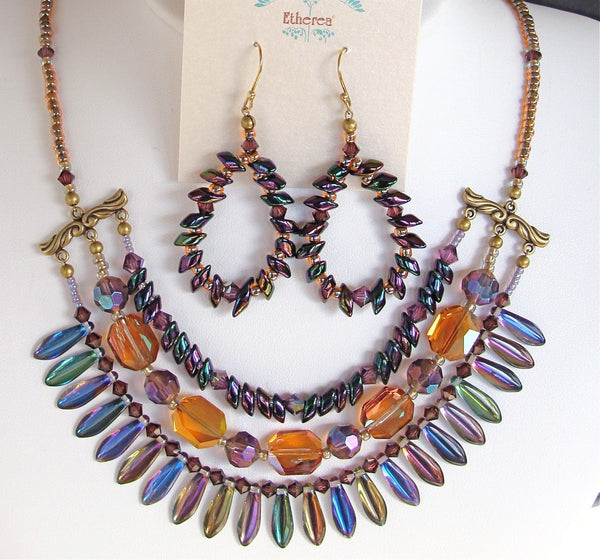 Fireworks: 17 inch Crystal Collar Necklace