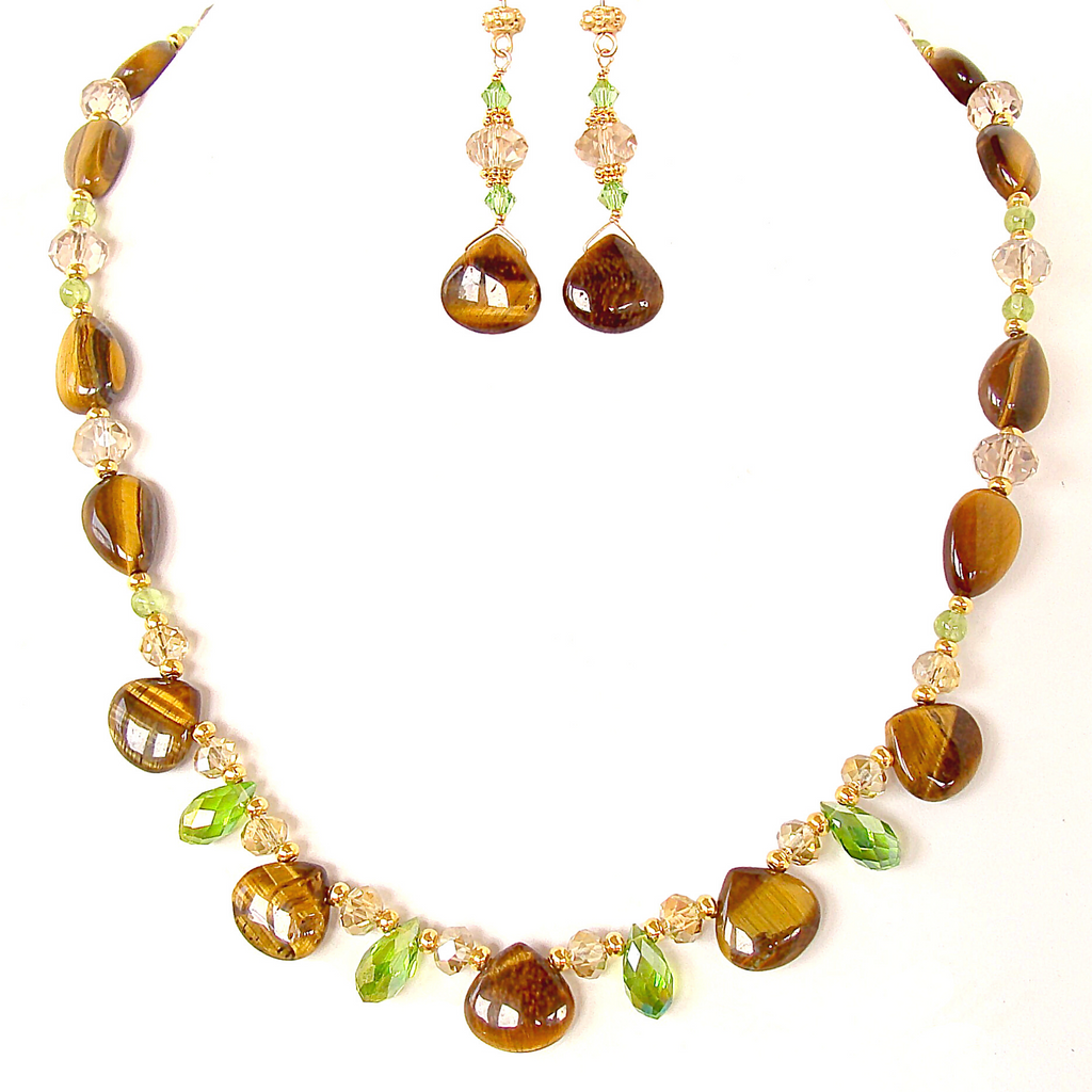 Gemini Gemstone Necklace Set