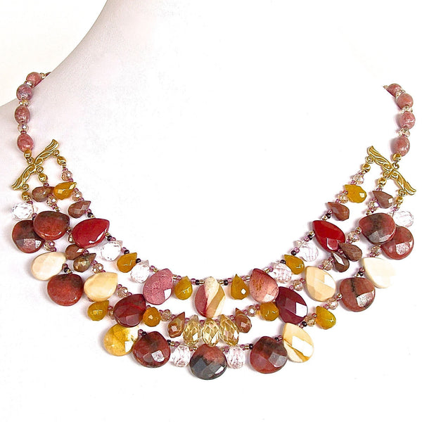 Gemstone Bib Necklace