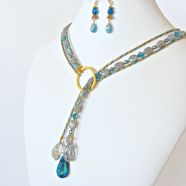 Moonshine: Labradorite Crystal Necklace