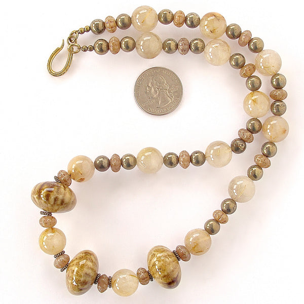 Gold Gemstone Necklace
