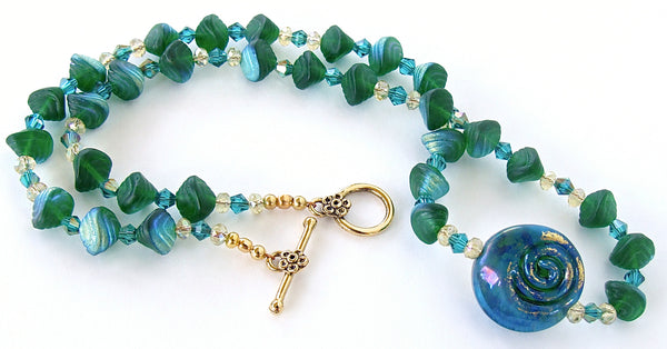 Green Crystal Necklace