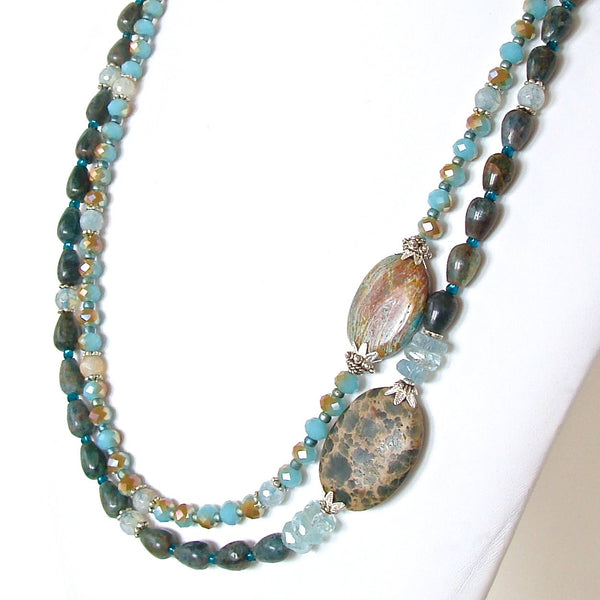 Handcrafted OOAK semi-precious Necklace