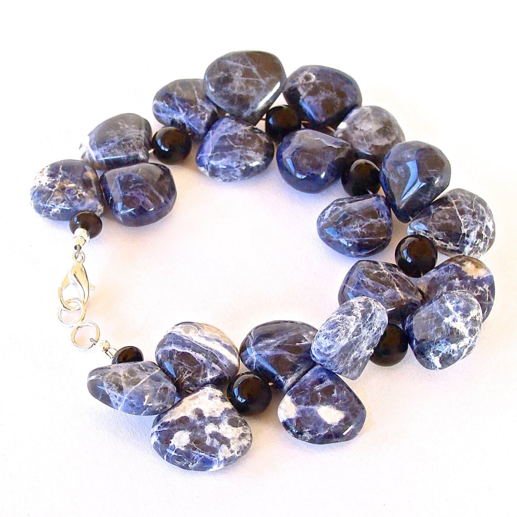 Handmade Chunky Blue Bracelet