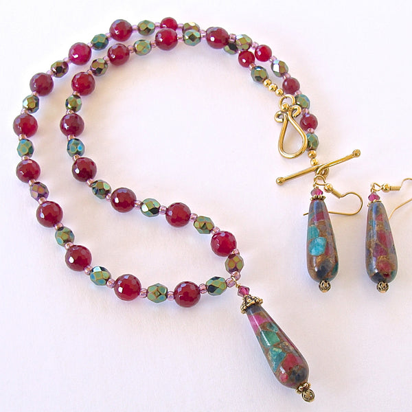 Tapestry: Jewel Tone Necklace Set