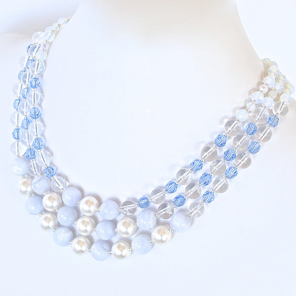 Serenity: Light Blue Statement Necklace