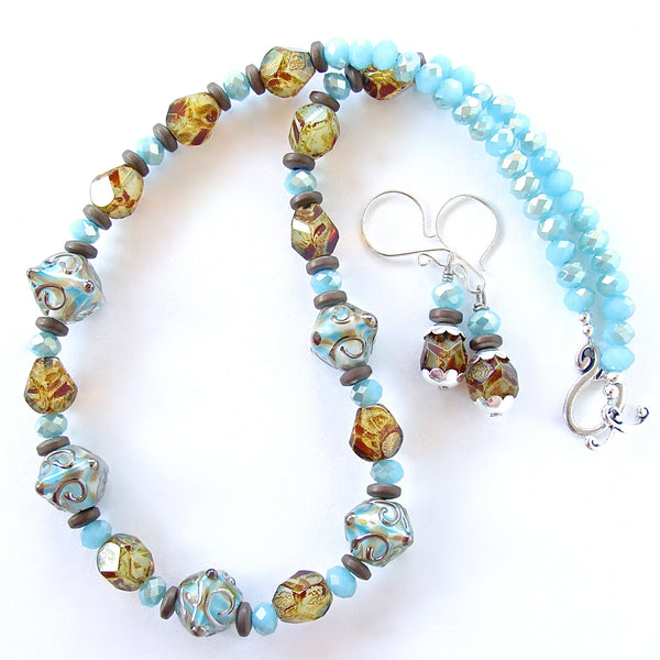 Light blue necklace