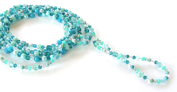 Long Aqua Necklace