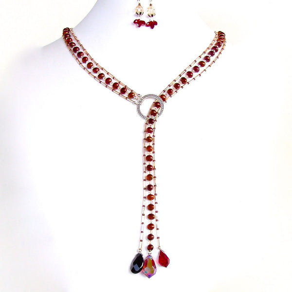 Marsala red jewelry