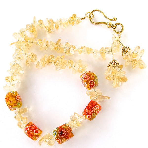Millefiori Bead Necklace