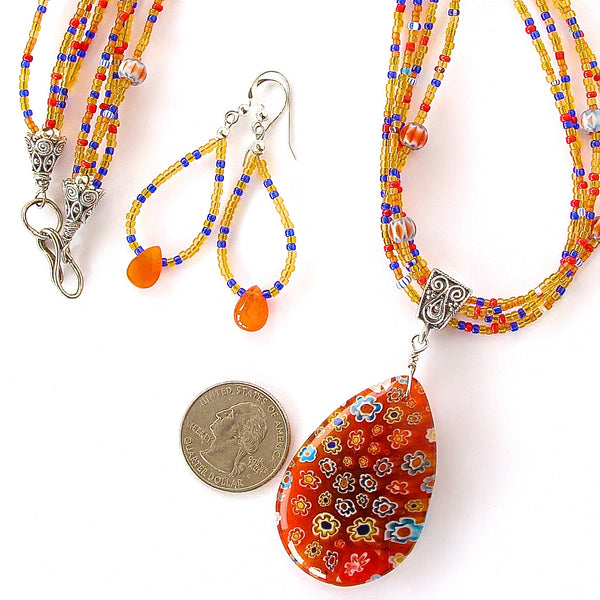 Millefiori Glass Jewelry