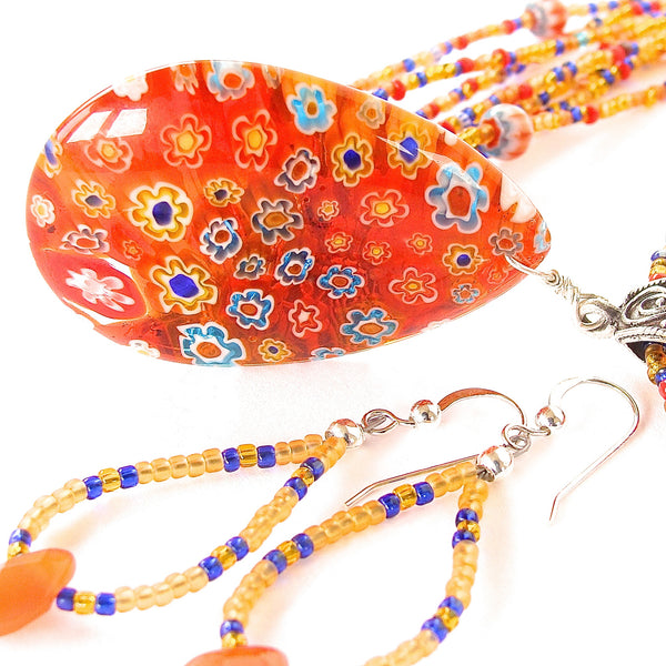 Millefiori Glass Necklace